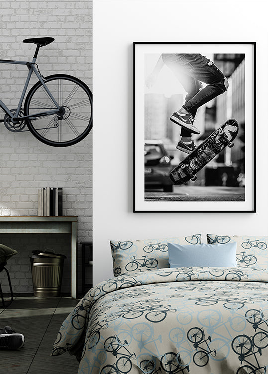 Urban Skateboard Trick Plakat - Posterbox.dk