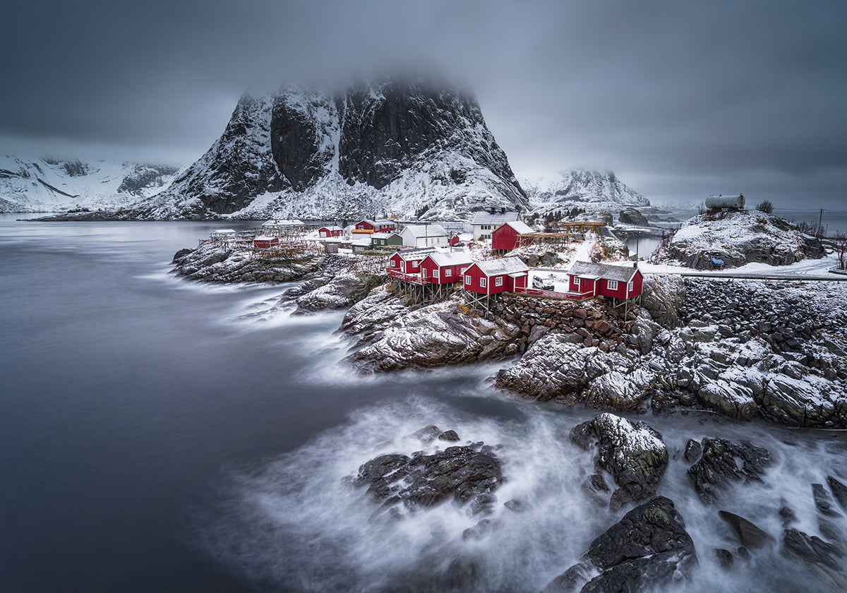 Póster Ilhas Lofoten de inverno