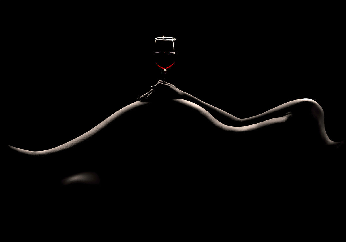 Bodyscape: pôster de degustação de vinhos