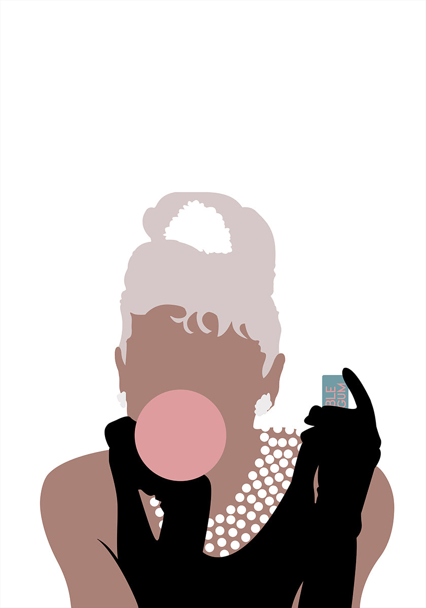 Pôster Garota Bubblegum
