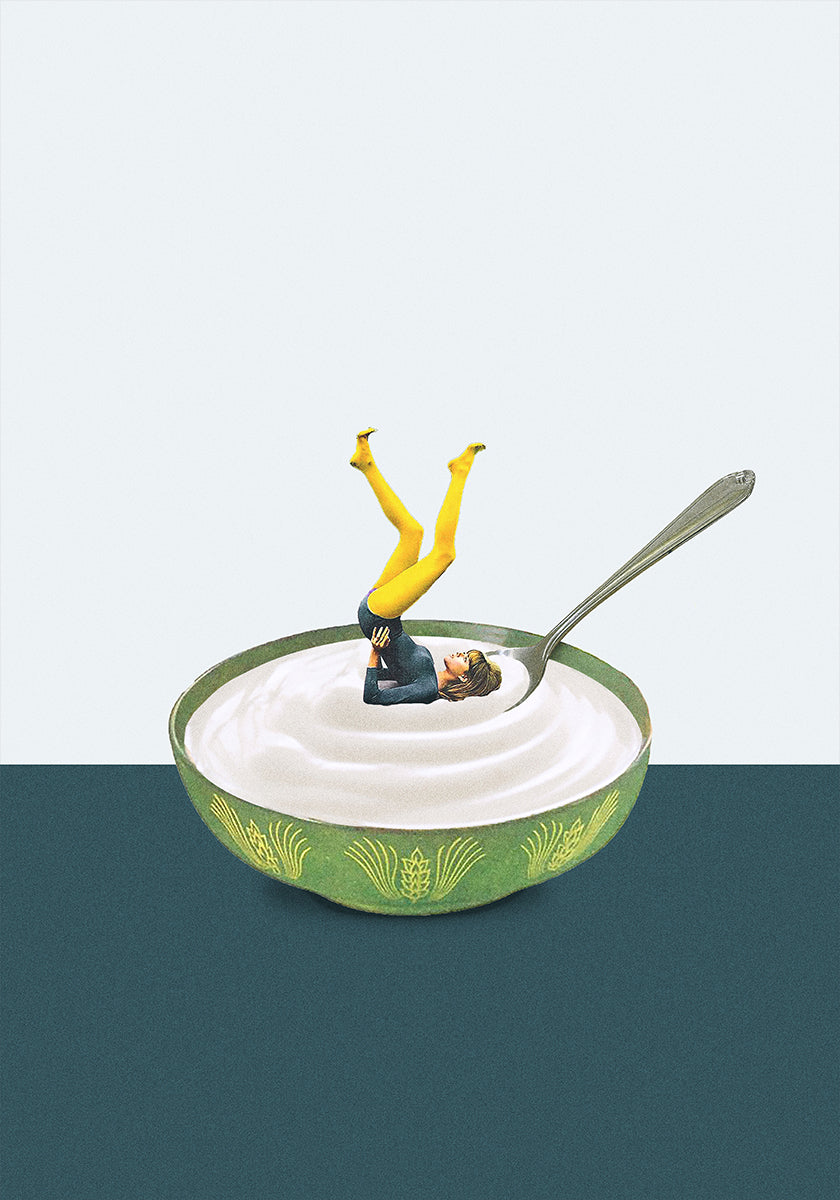 Póster Yoga no meu iogurte