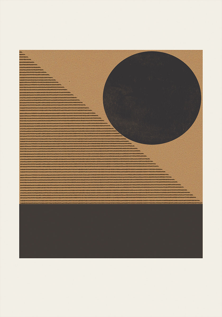 Póster Eclipse Geométrico