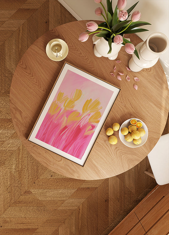Flowers In Yellow and Pink (NEW) - Posterbox