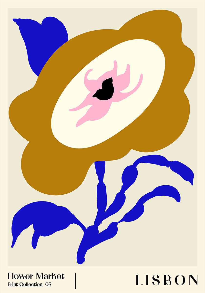 Mercado de Flores. Póster Lisboa