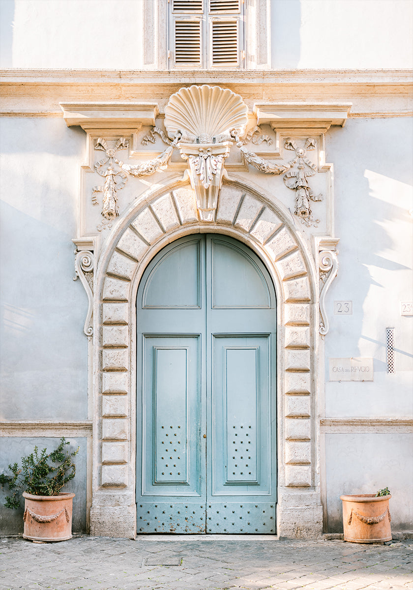 Póster Tons azuis de Roma - fotografia de viagem Itália