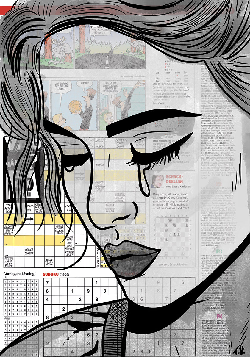 Pôster Menina de Papel