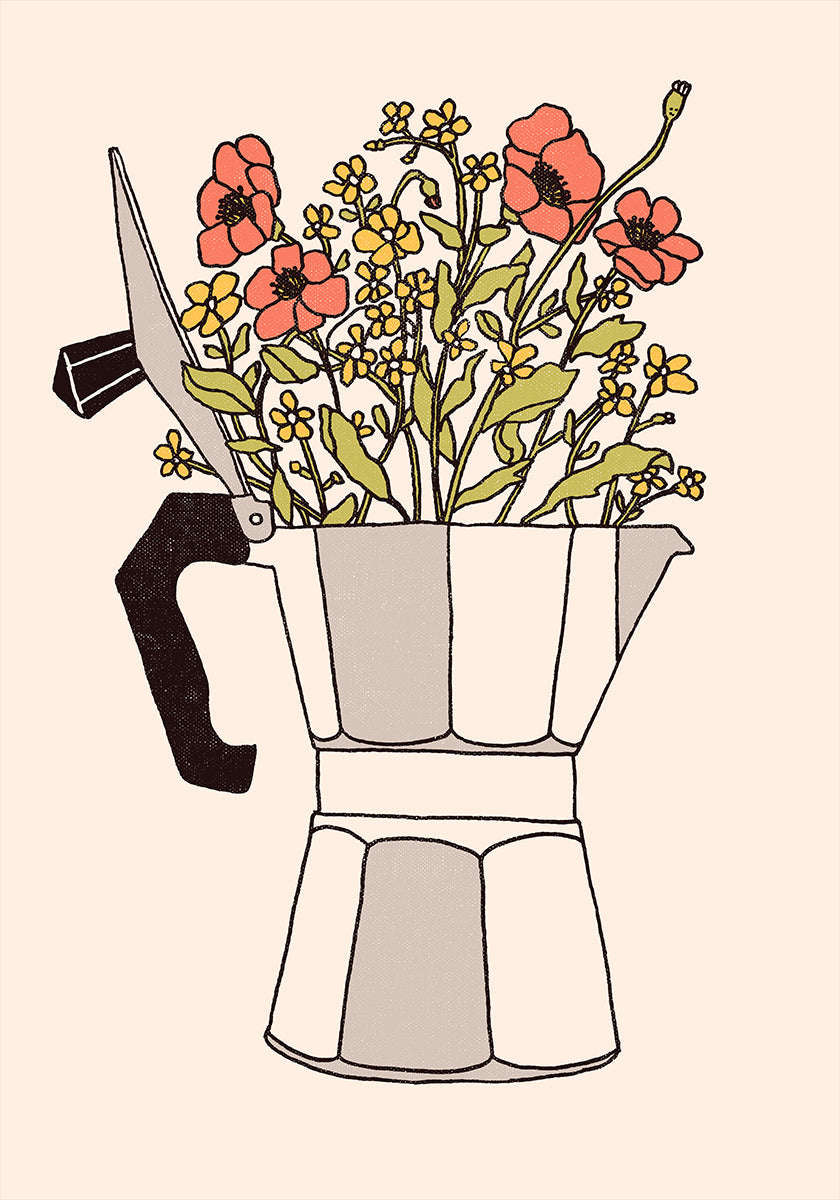 Póster Moka Flores
