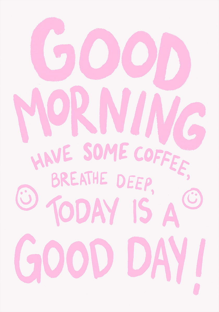 Cartaz de início alegre