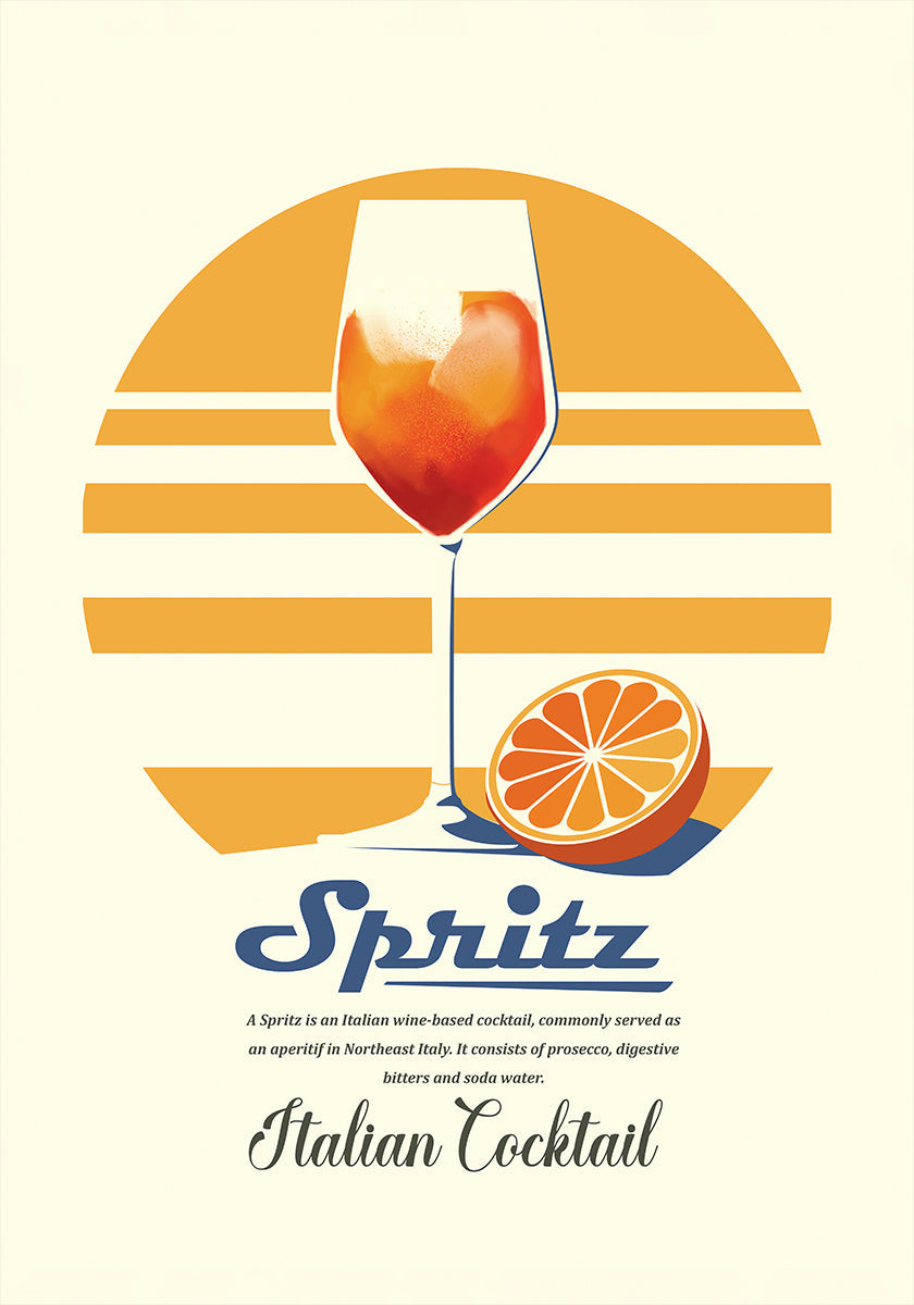 Póster Spritz summer print