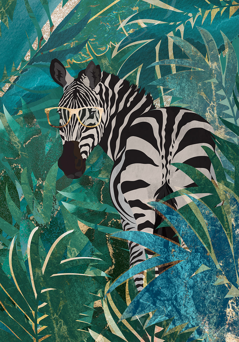 Póster Zebra na selva 2