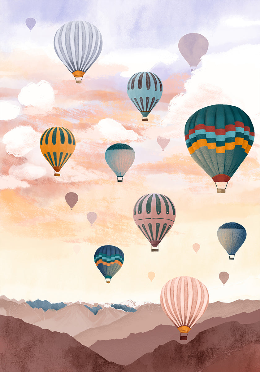 Pôster Airballoon Sky