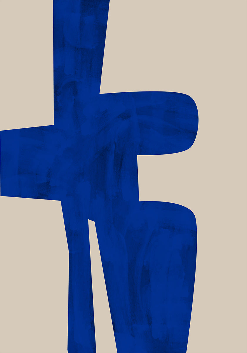 Pôster em forma de harmonia azul