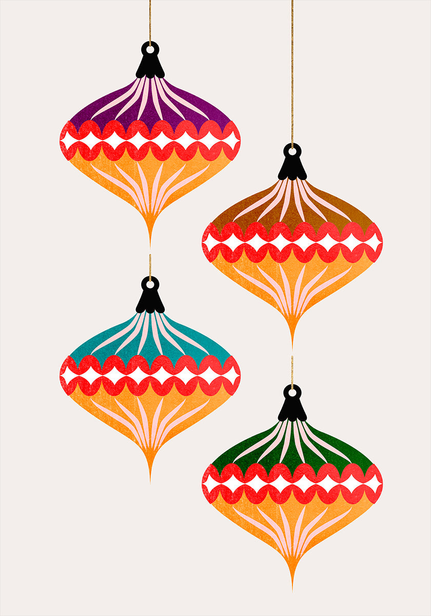 Pôster Bolas de Natal (vers.3)