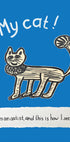 My Cat! Artist’s Point of View. Childlike Cat Drawing – Playful Whimsical Feline Art for Home or Gift Interior (NEW) - Posterbox