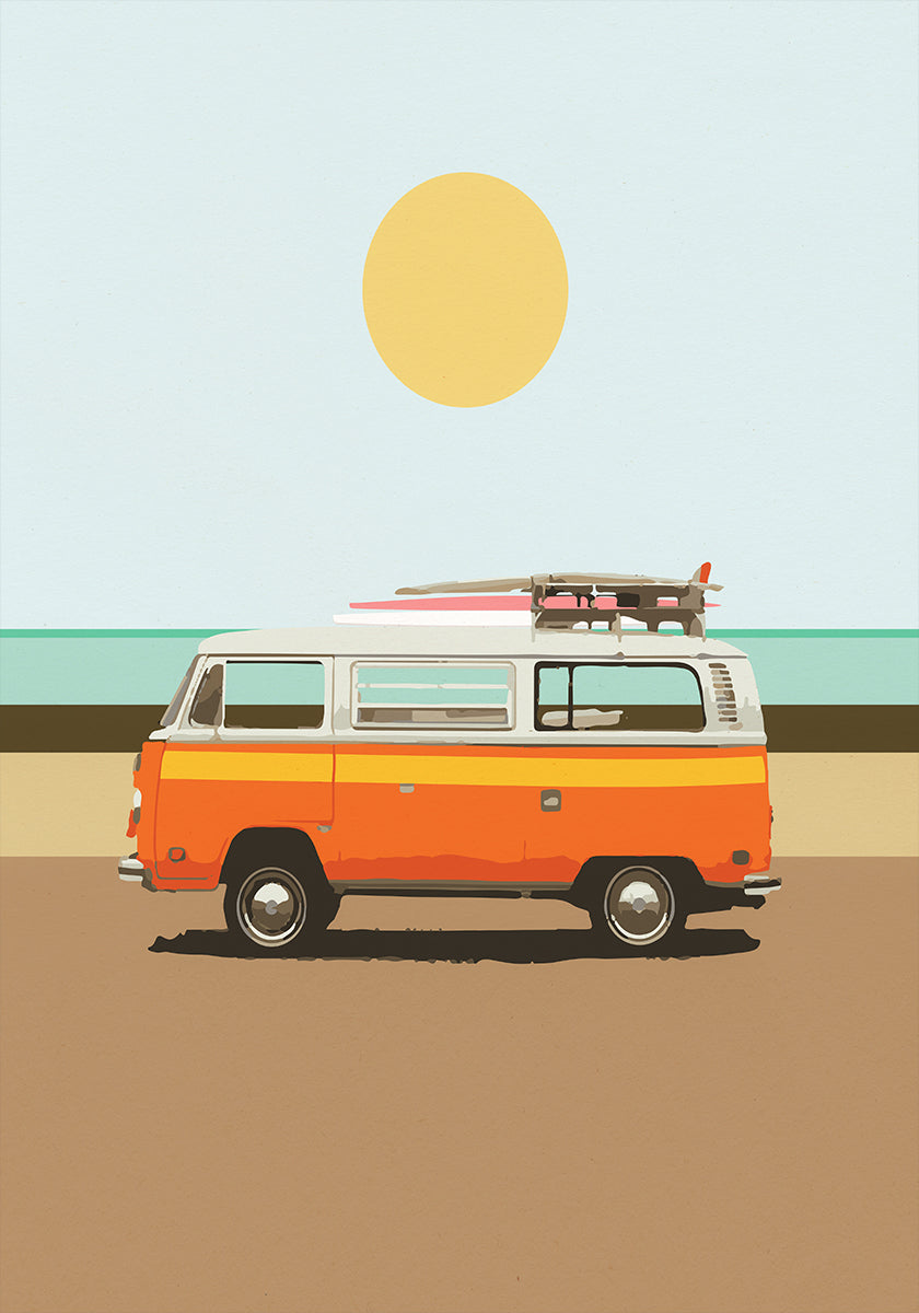 Póster Viagem por estrada 1