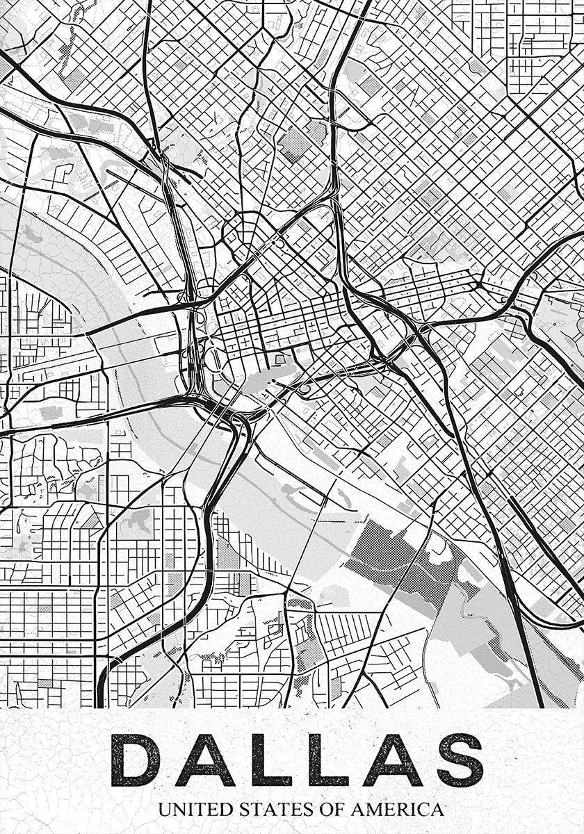 Póster Dallas Branco