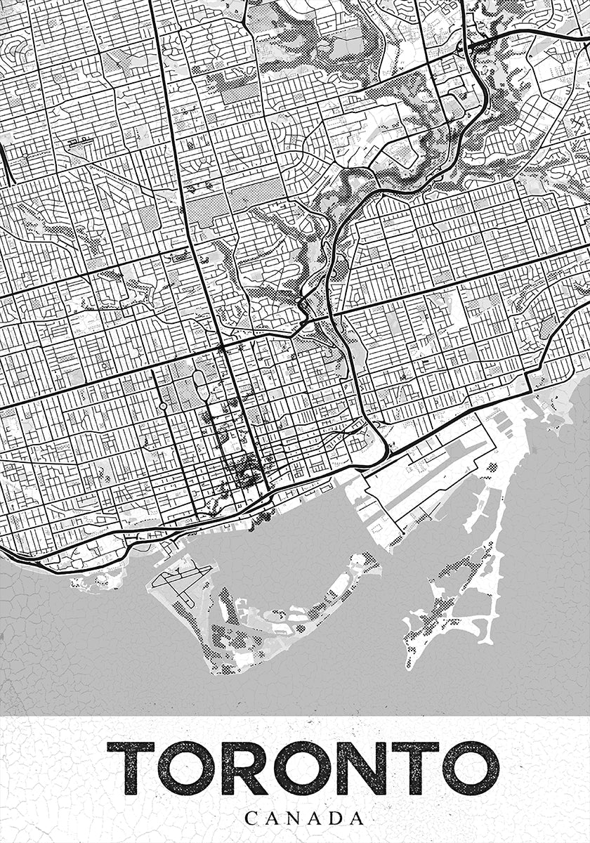 Pôster branco de Toronto