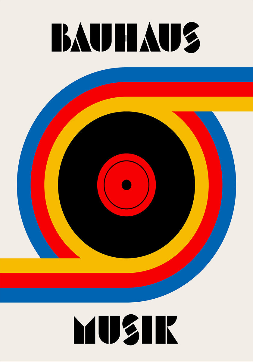 Pôster de vinil musical Bauhaus