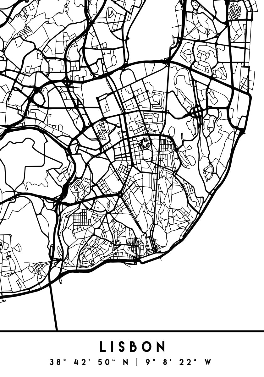 Pôster Mapas Pretos 39