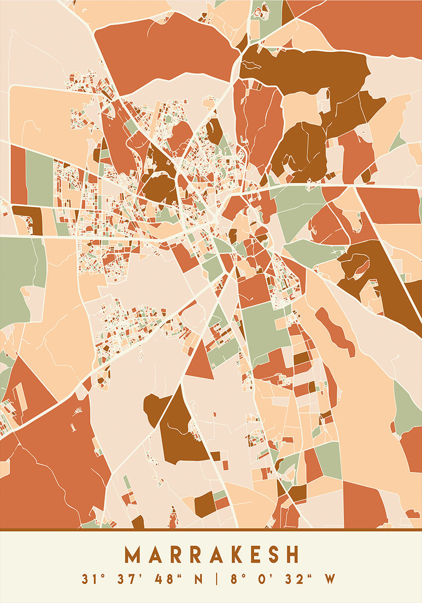 Pôster Tons Pretos 47 da Terra dos Mapas