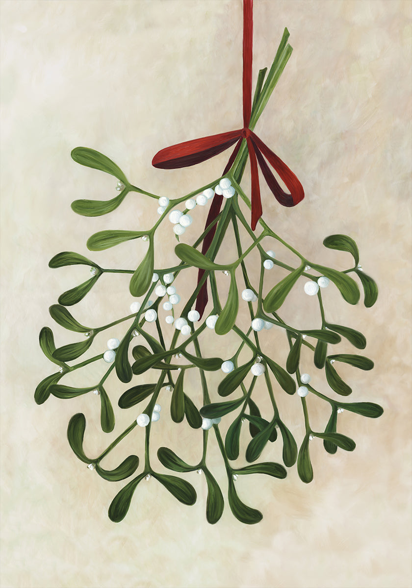 Póster Mistletoe bouquet with bow
