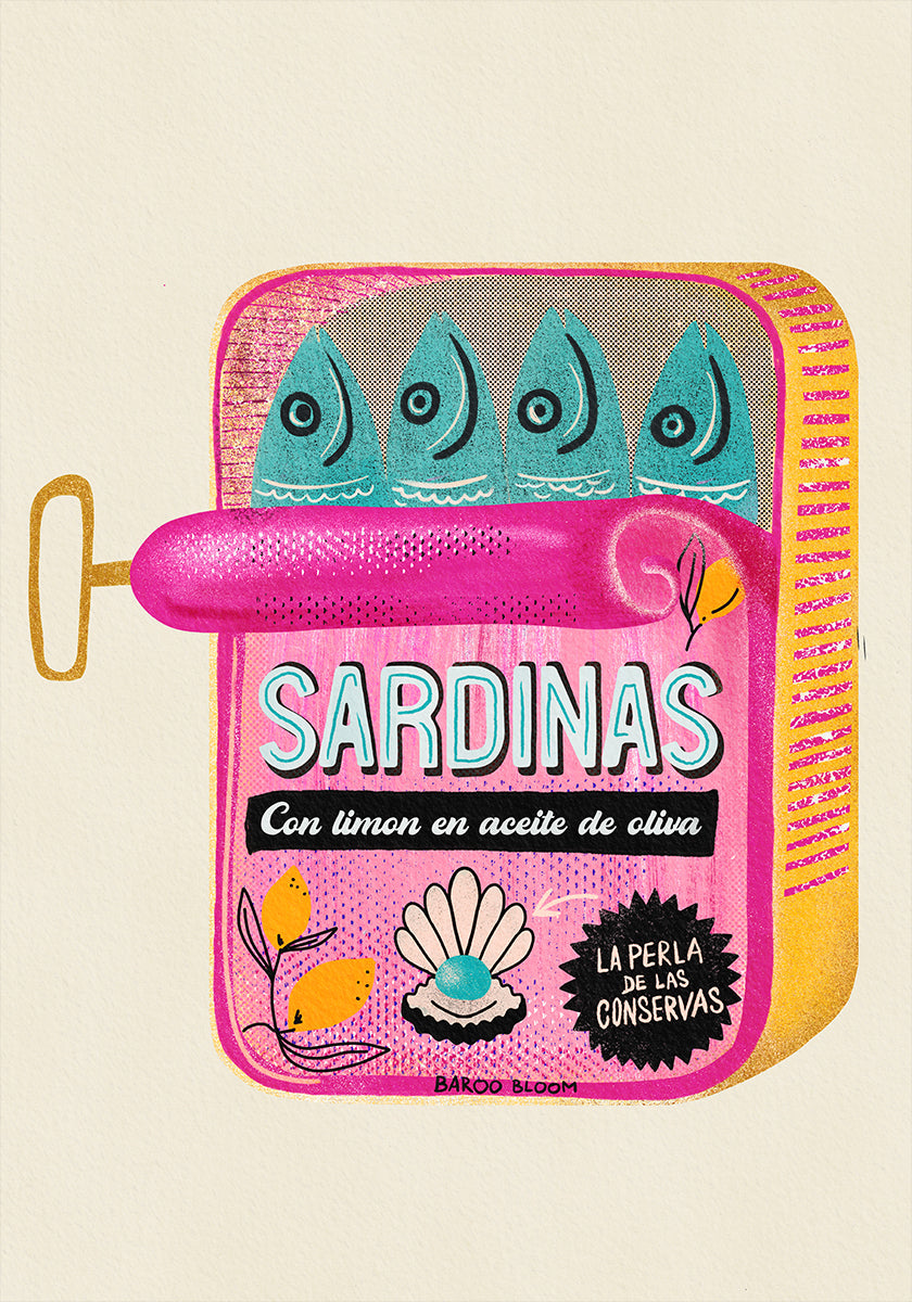 Póster Lata de Sardinhas