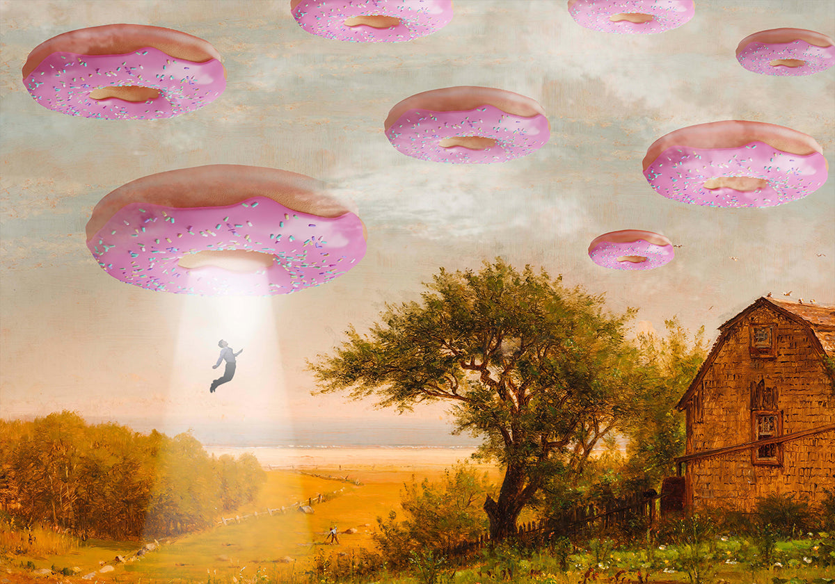 Pôster da invasão de donuts