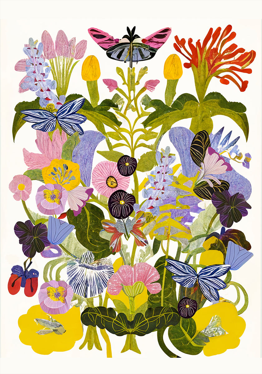 Floral de outono abstrato