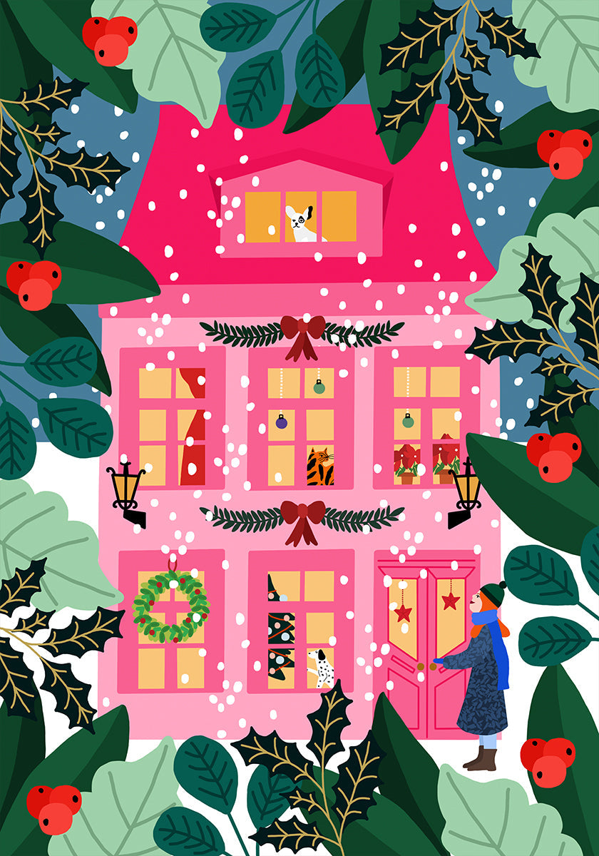 Pôster de decoração de Natal