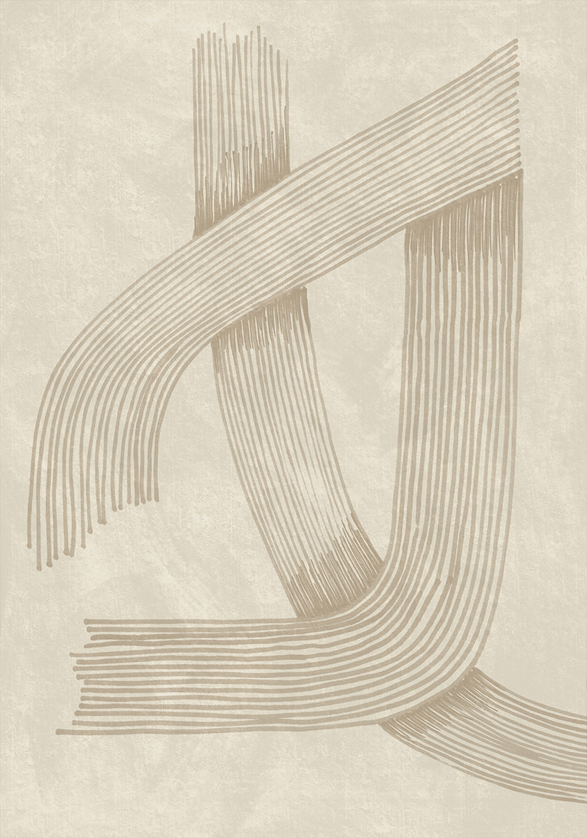 Póster Linha Sofisticada Abstrata 01