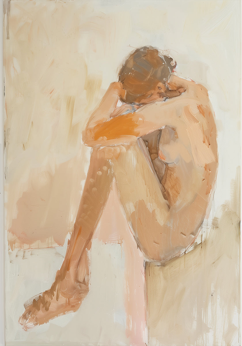 Pôster Mulher no banheiro