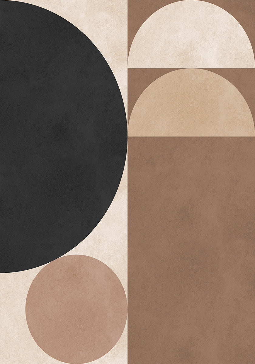 Póster Geometria marrom 6