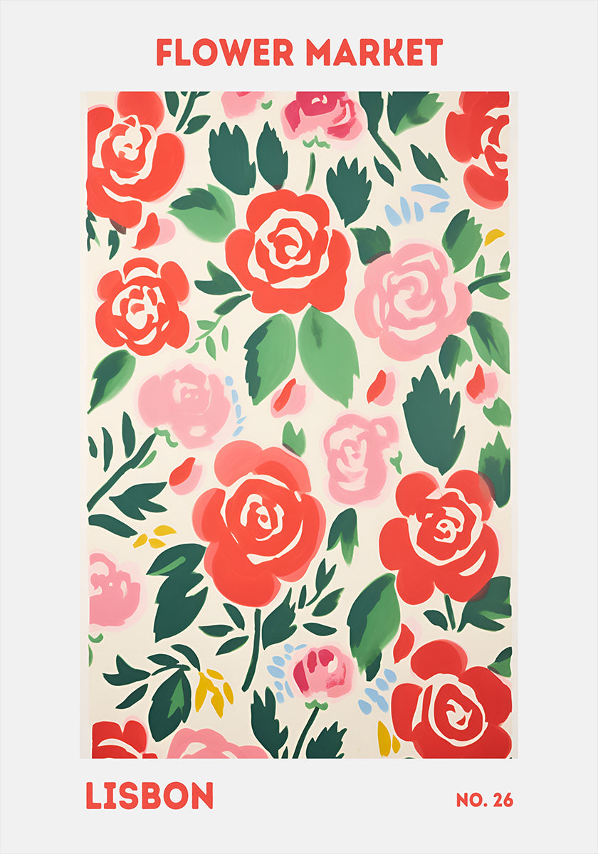 Póster Mercado das Flores de Lisboa
