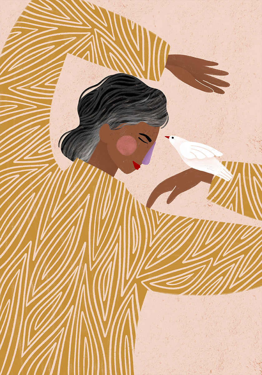 Pôster A Mulher com um Pássaro