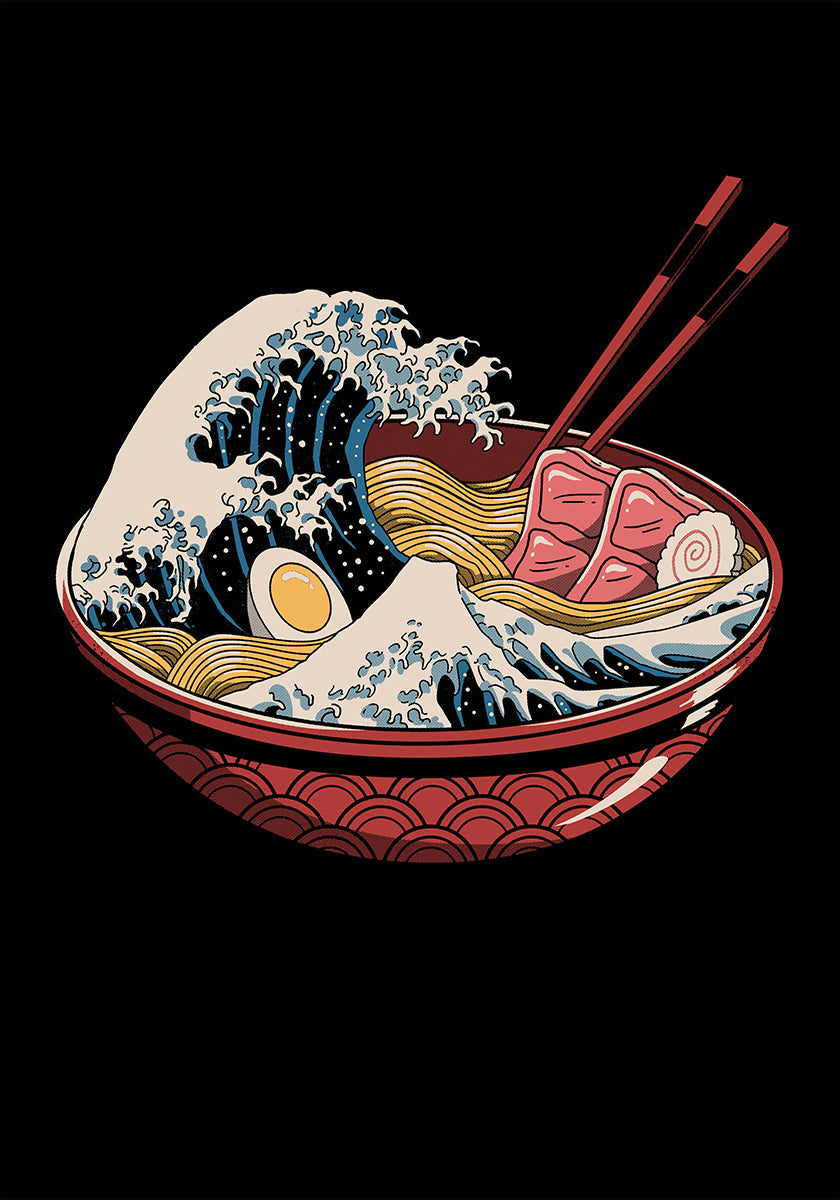Pôster Grande onda de Ramen
