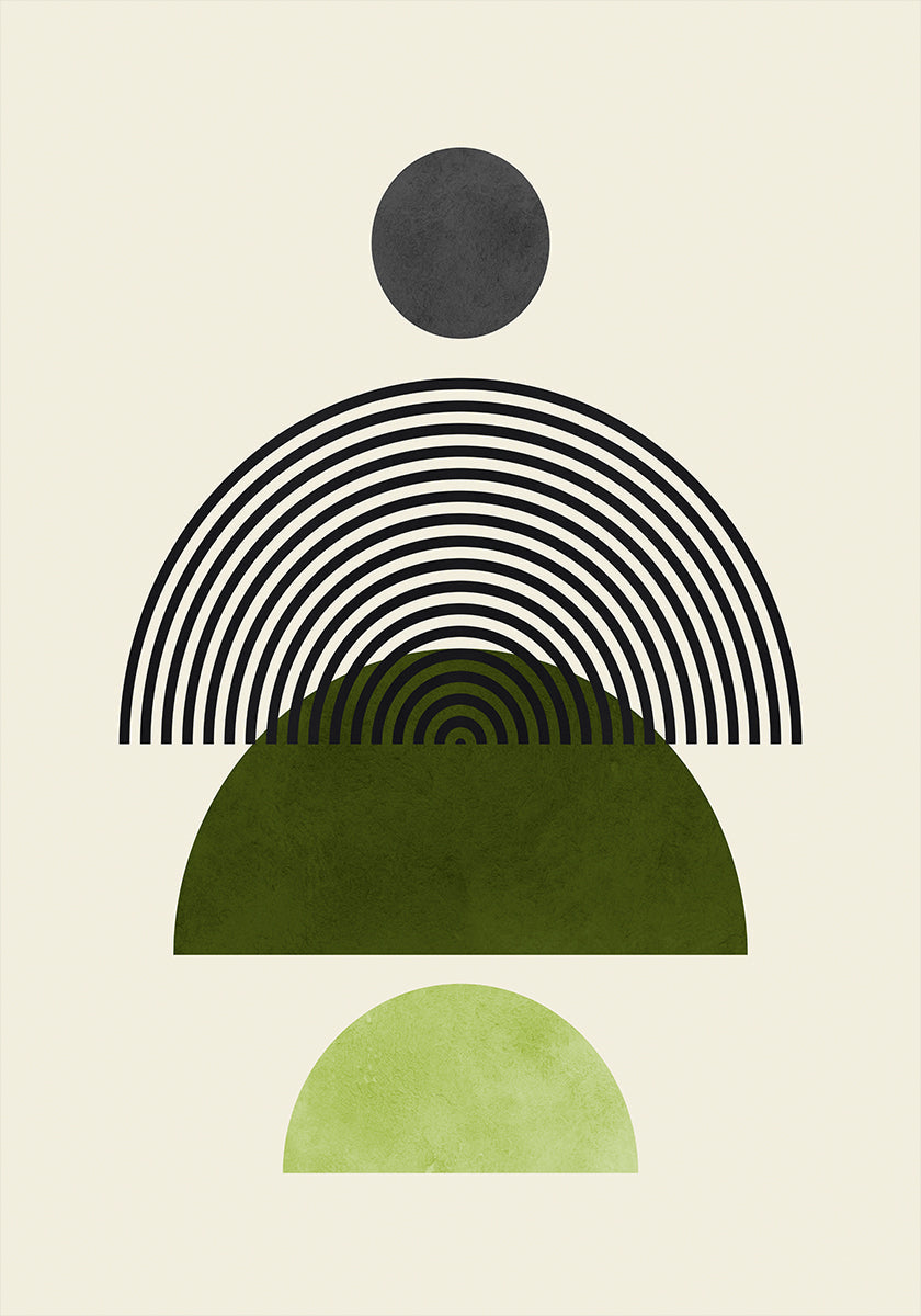 Póster Linhas e círculos 4