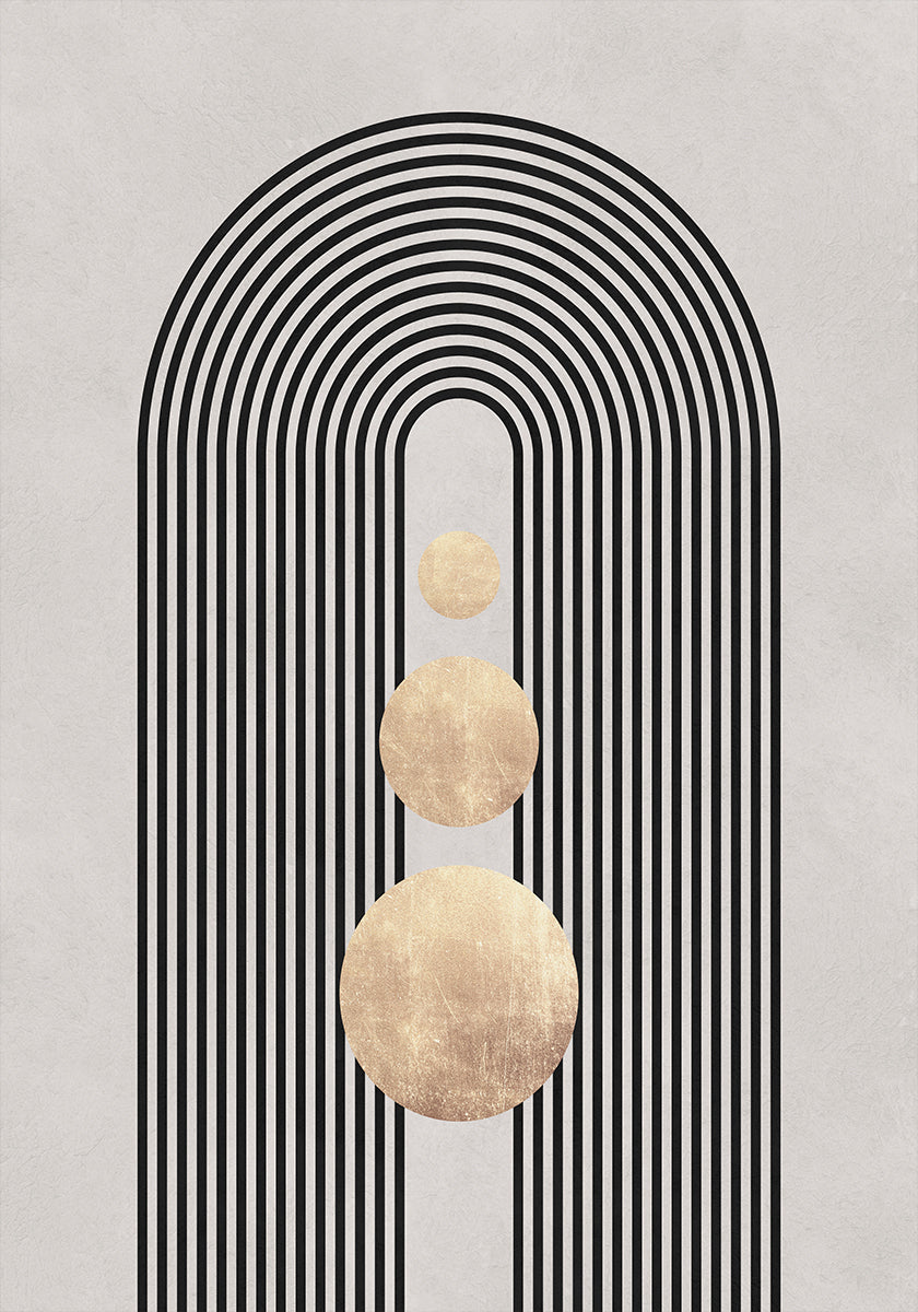 Póster Linhas e círculos 19