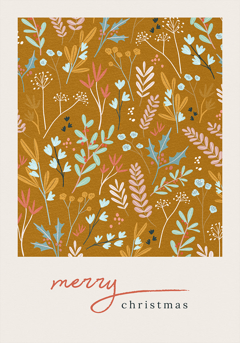 Feliz Natal Póster Bronze