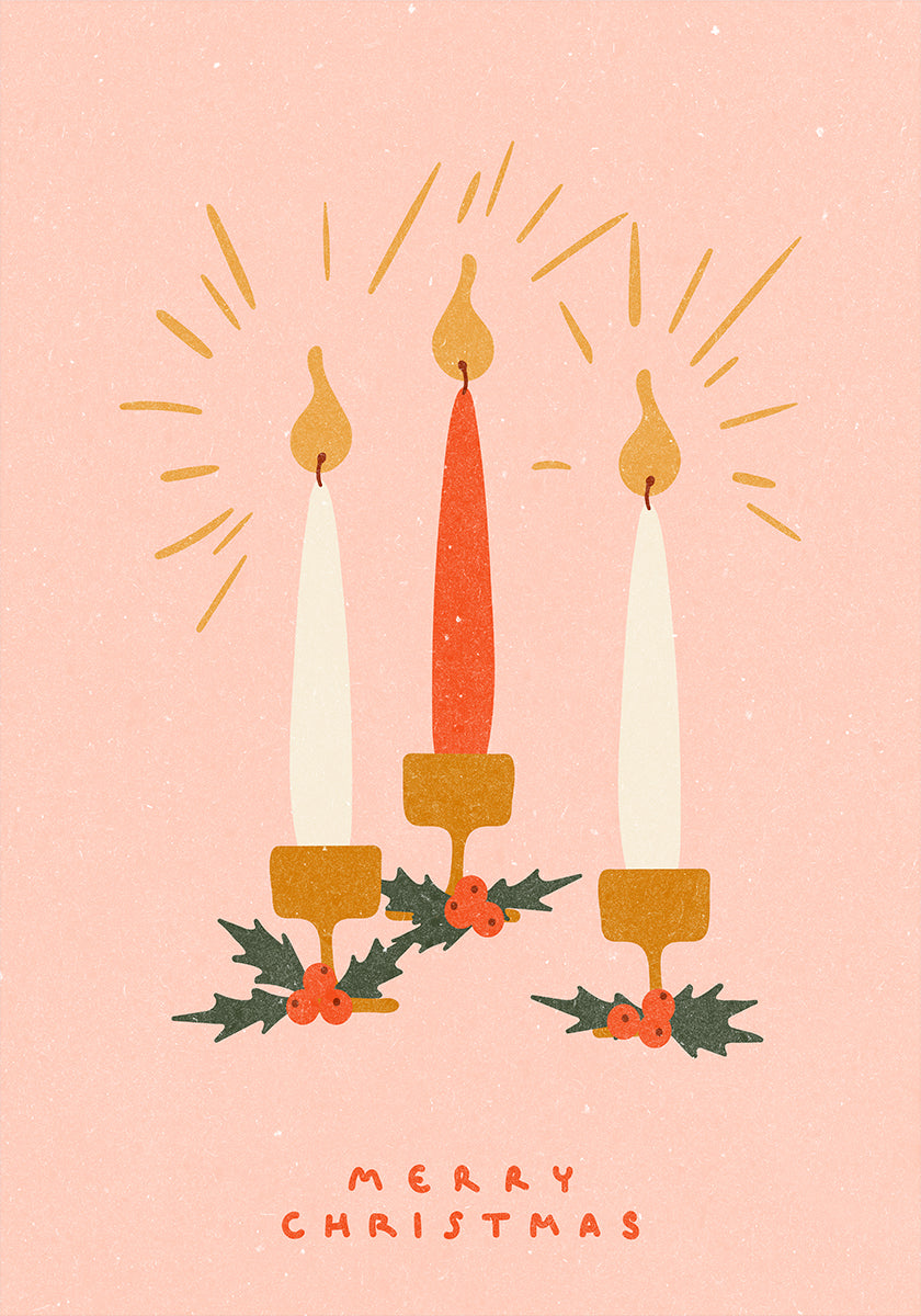 Pôster de velas de Natal