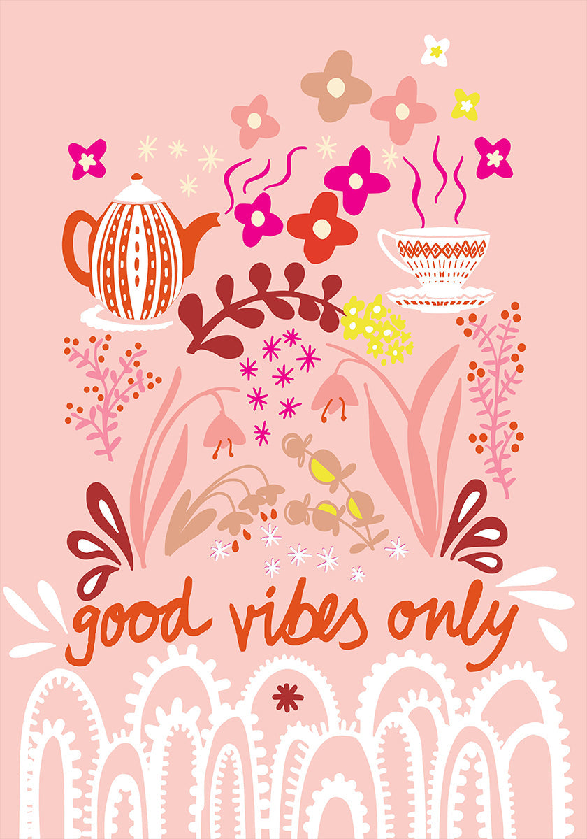 Póster Good vibes only