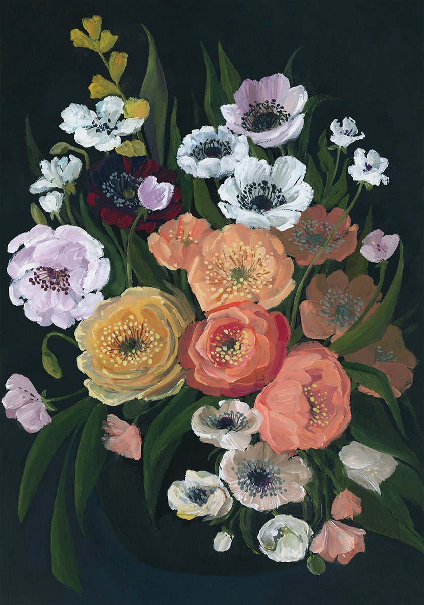 Póster Leocadia moody bouquet