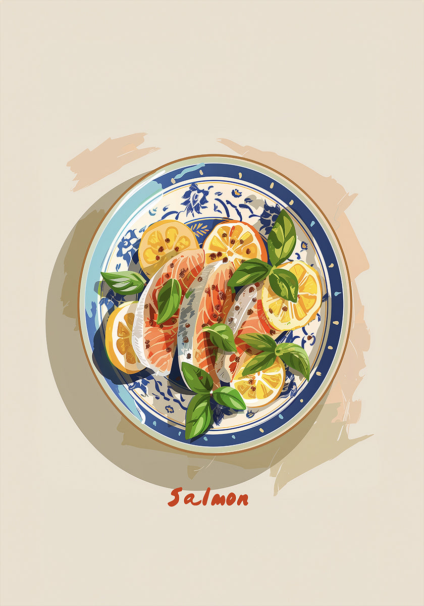 Prato picante de salmão