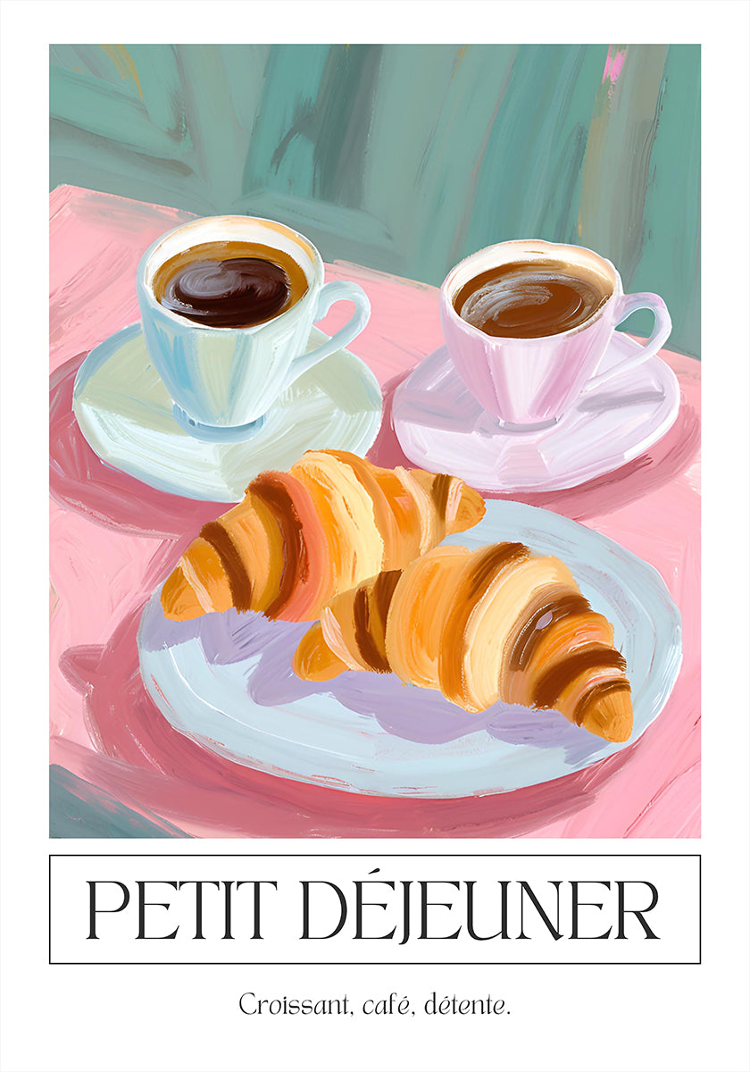 Póster Petit dejeuner