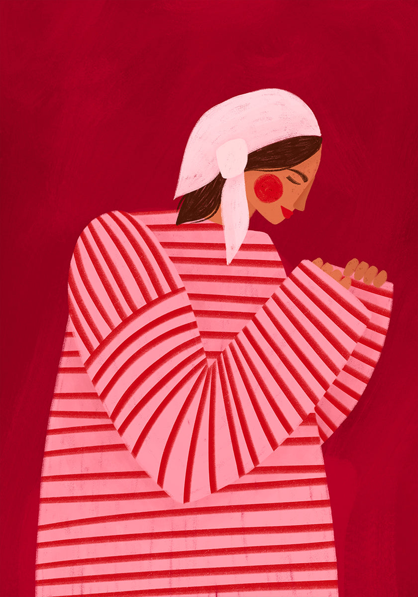 A Mulher das Listras Vermelhas