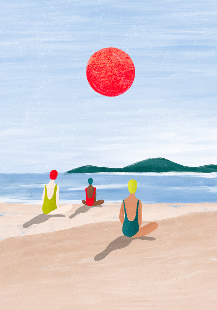 Meninas na praia