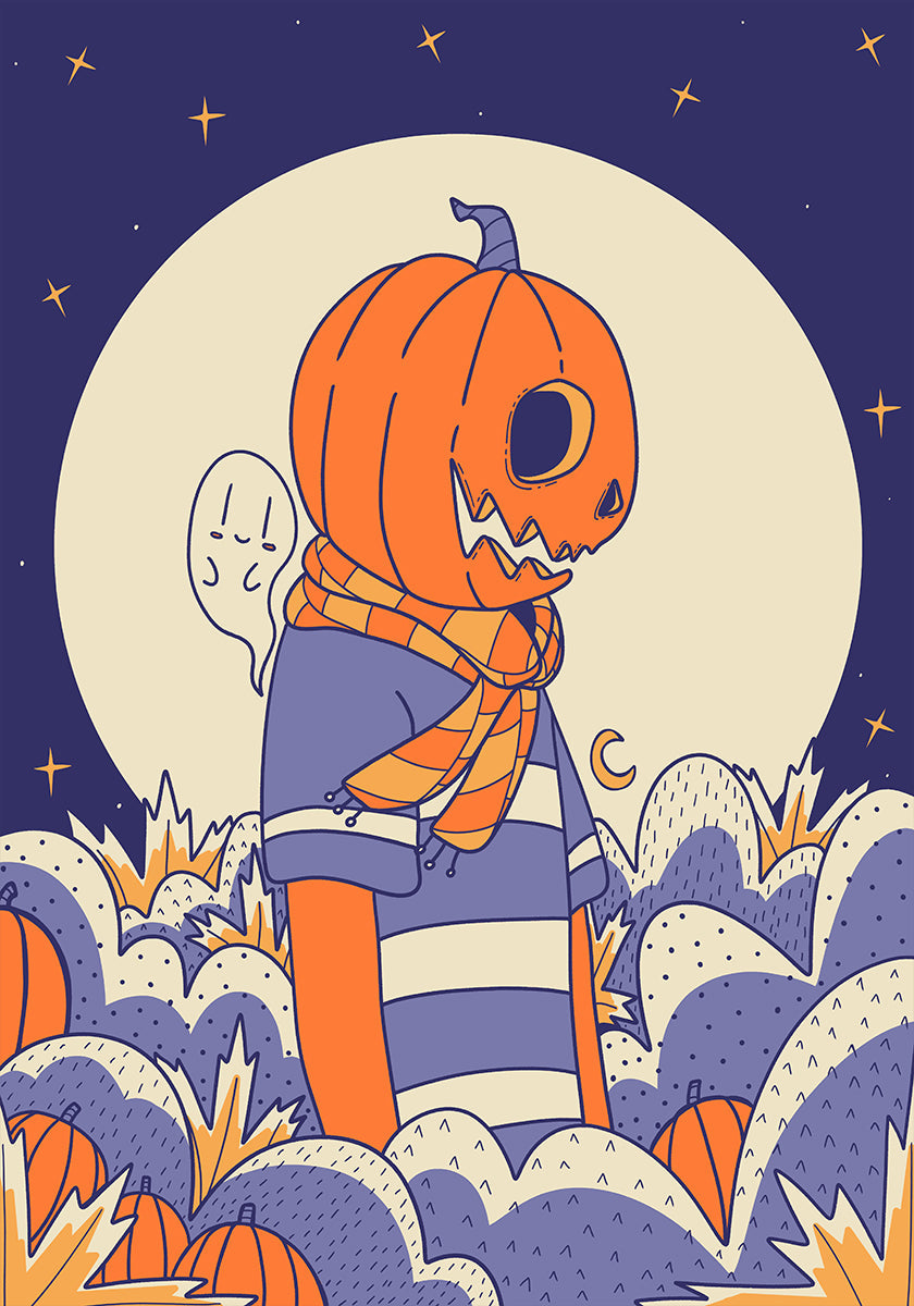 Póster Abóbora e fantasma