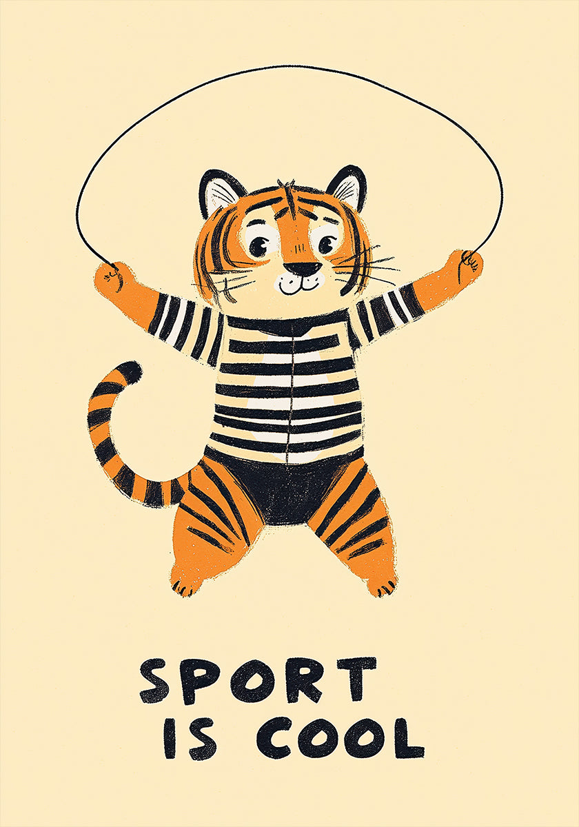 Pulando Tigre Divertido