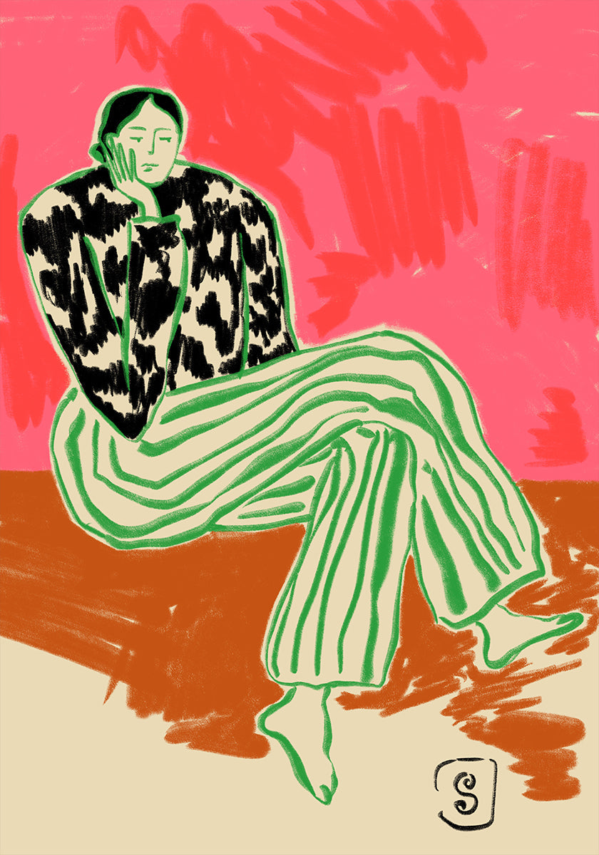Retrato de mulher calma
