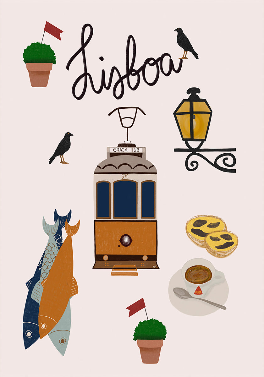 Cartaz de viagens de Lisboa