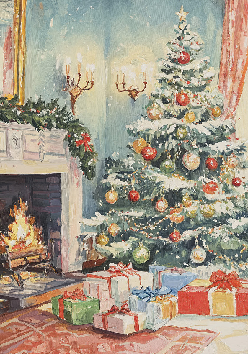 Pôster da sala de estar de Natal